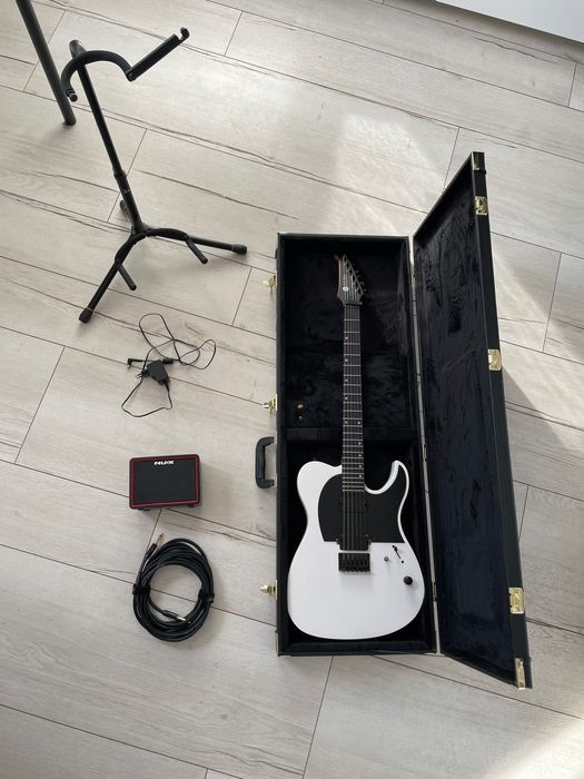 Zestaw: Gitara elektryczna Spira T-400 MWH + Wzmacniacz NUX + Hardcase