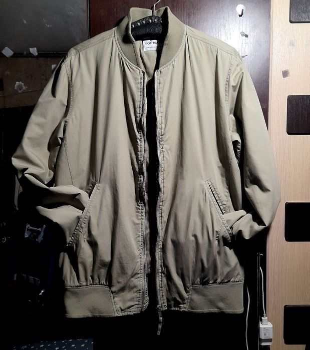 Мужская утепленная демисезонная куртка бомбер, курточка  весна-осень