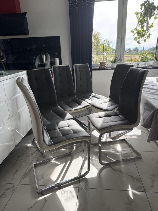 Krzesła do jadalni komplet 6 sztuk