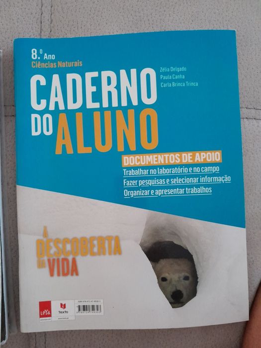 Manual e fichas de trabalho de Ciências Naturais 8⁰ano