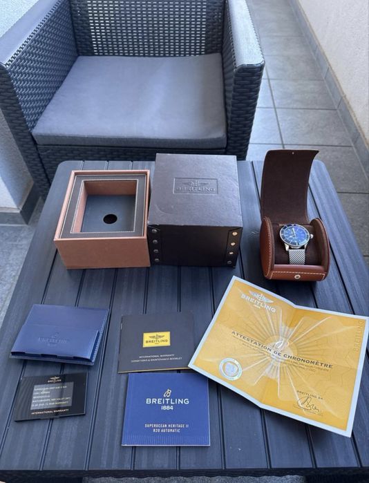 Breitling Superocean Heritage II 46mm idealny stan,2 paski