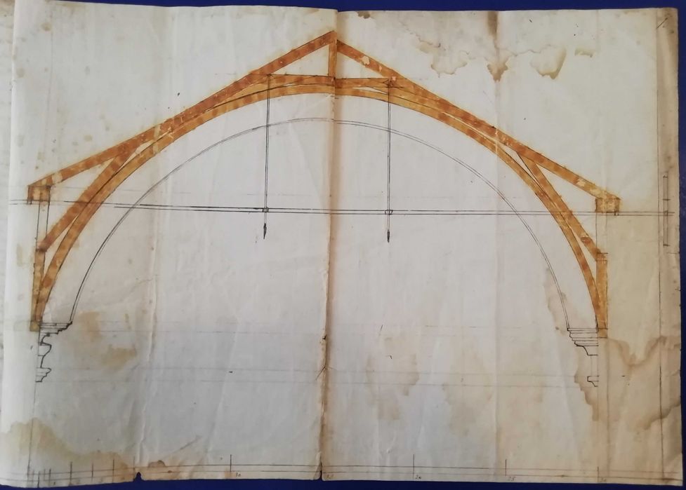 MANUSCRITO Restauração do Teto da Capela do Sr. da Agonia ARGANIL 1791