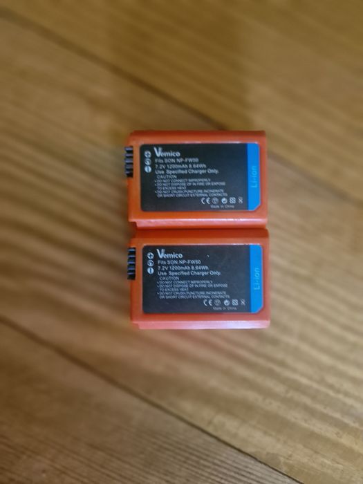 Zestaw Baterii Vemico Fits Son.NP-FW50 7.2V 1200mAh 8.64Wh SONY Li-ion