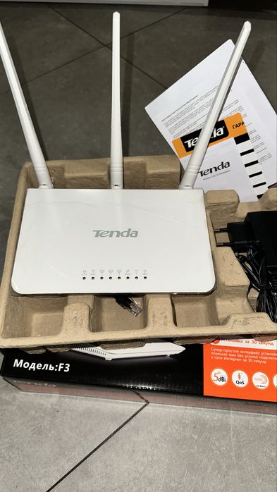 Tenda F3   Wi-Fi маршрутизатор (роутер)