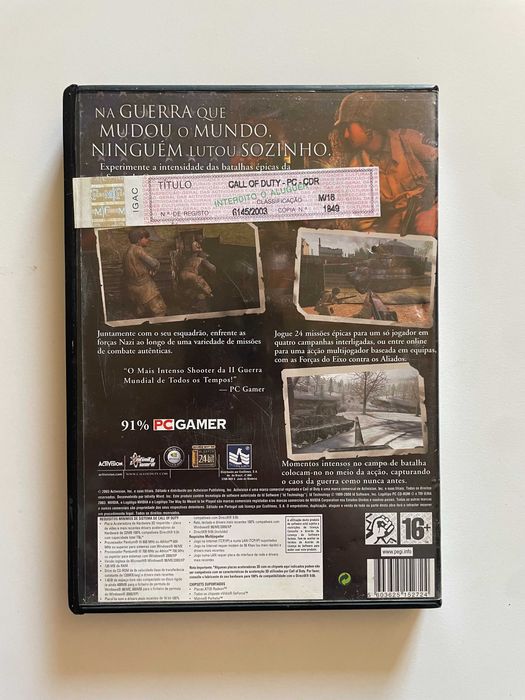 Call of Duty PC - 2 Discos (2003 Retro)