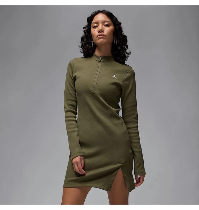 Сукня Air Jordan 1/2-Zip Long-Sleeve Knit Dress Olive HF9477-222