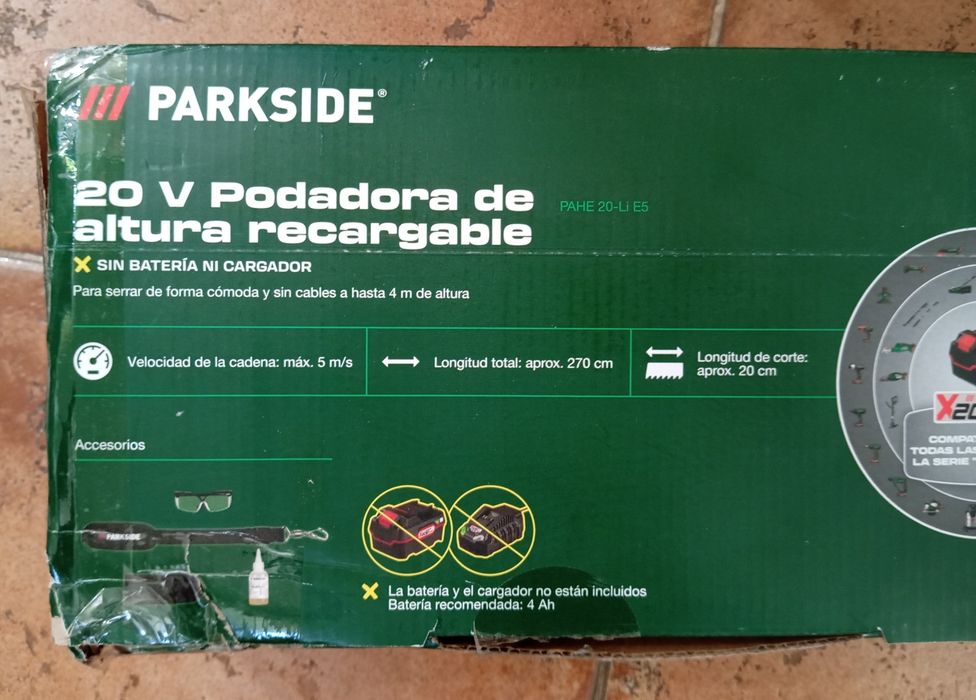 Serra telescópica a bateria Parkside 20V