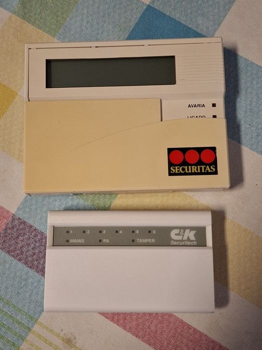 Teclado alarme intrusão