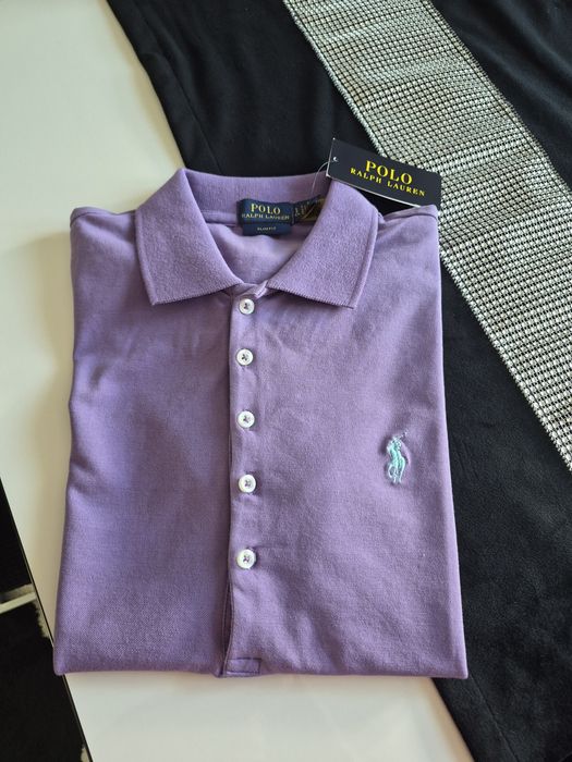 Polówka damska Ralph Lauren jasny fiolet