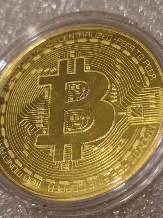 Medalha bitcoin coleção