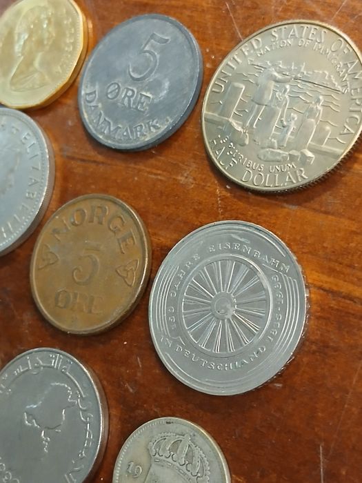 Moedas estrangeiras antigas