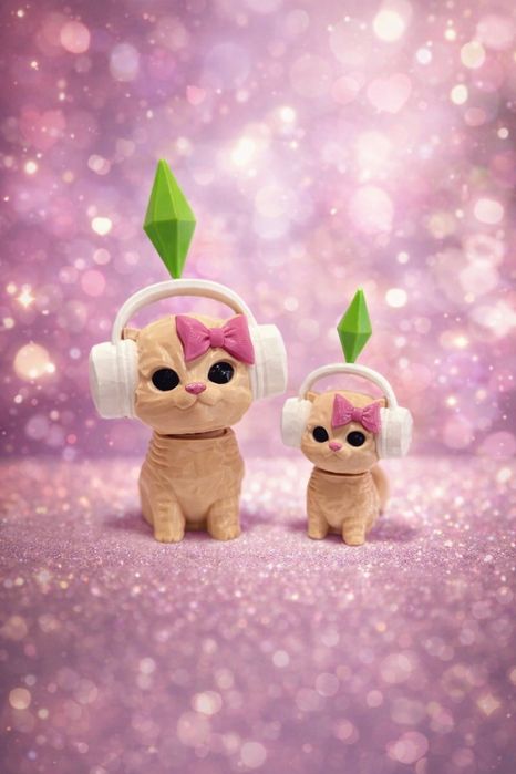 Котик денс, cat dance sims, кіт з гри сімс, Котик в навушниках