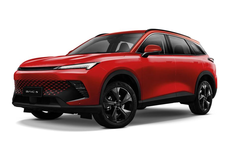 BAIC 5 Baic 5 Business 2026 czerwony metalizowany