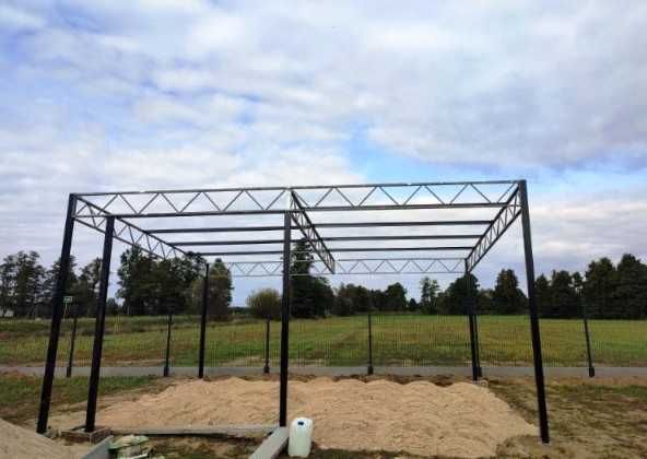 Konstrukcja skręcana Wiata rolna Garaż 13x6,5m Hala Magazyn Blaszak