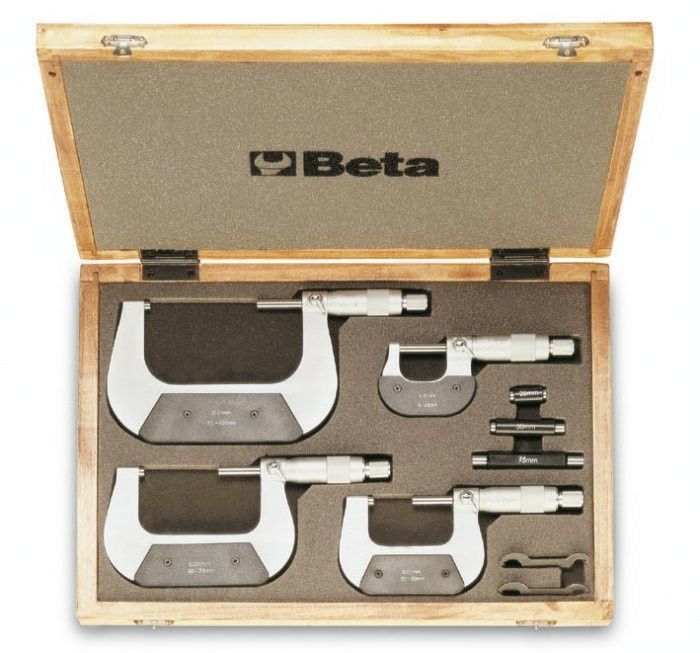 Zestaw mikrometrów zewnętrznych Beta 1658/C4 4 sztuki 0-100mm