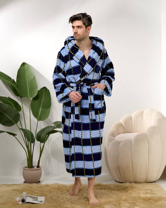 Халат чоловічий теплий , якісний з капюшоном. Махровий халат