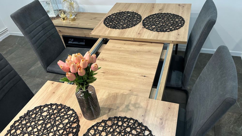 Stół loft + 6 krzeseł zestaw