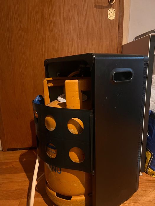 Aquecendor a gás com BOTIJA