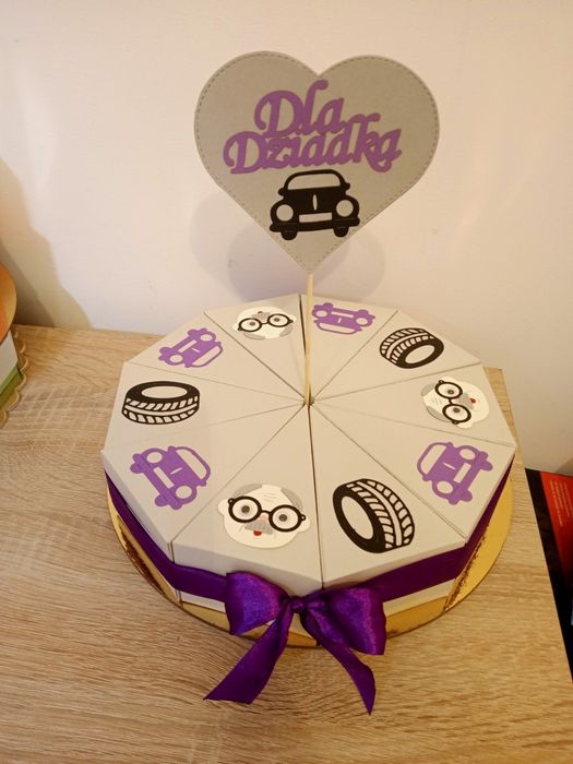 Tort z papieru na Dzień Dziadka