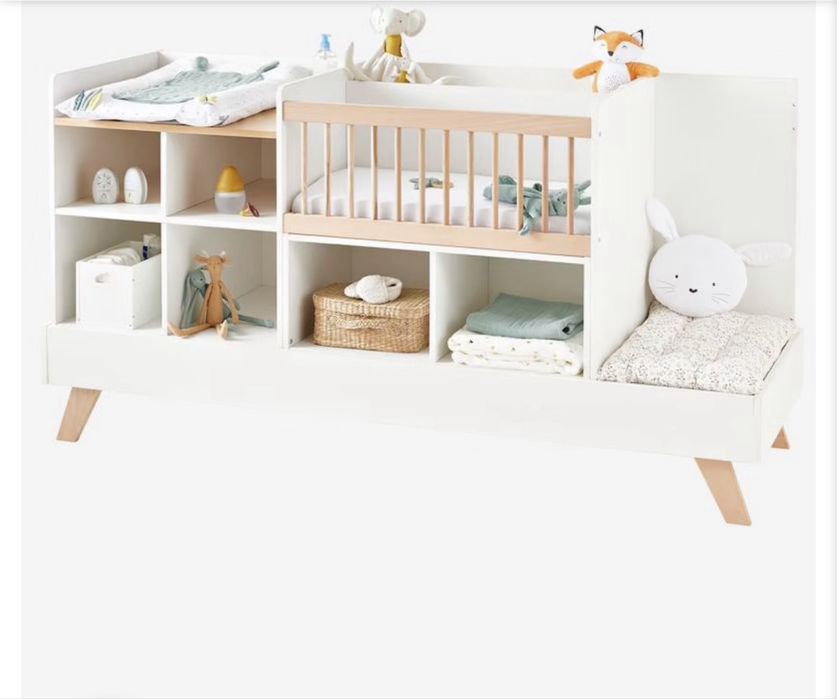 Cama evolutiva NOVA branca Vertbaudet 4 em 1