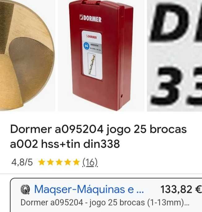 Jogo de brocas Dormer