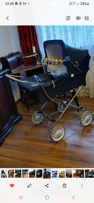 Stary wózek z PRL duży stan bardzo.dobry