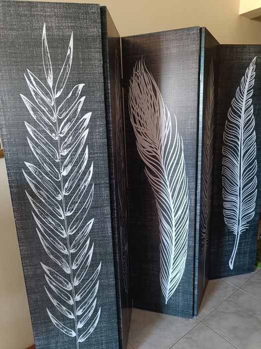 Biombo de tecido 5 divisórias