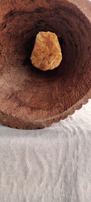 Djambe com pele verdadeira -40cm de altura