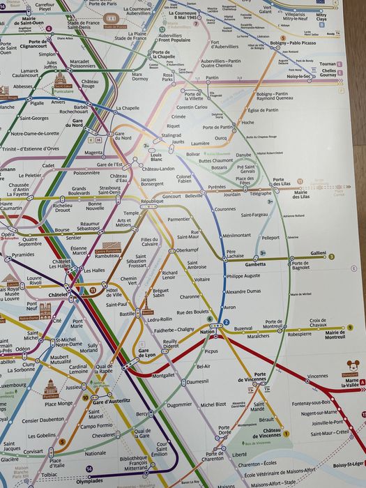 Metro Paryż- super mapa metra i zabydkow