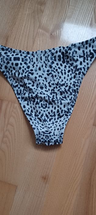 Dół od bikini biała panterka r M/L