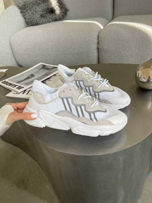Кроссовки Женские Adidas Ozweego White/Жіночі Кросівки Адідас Озвіго/Кроссовки адидас Озвиго
