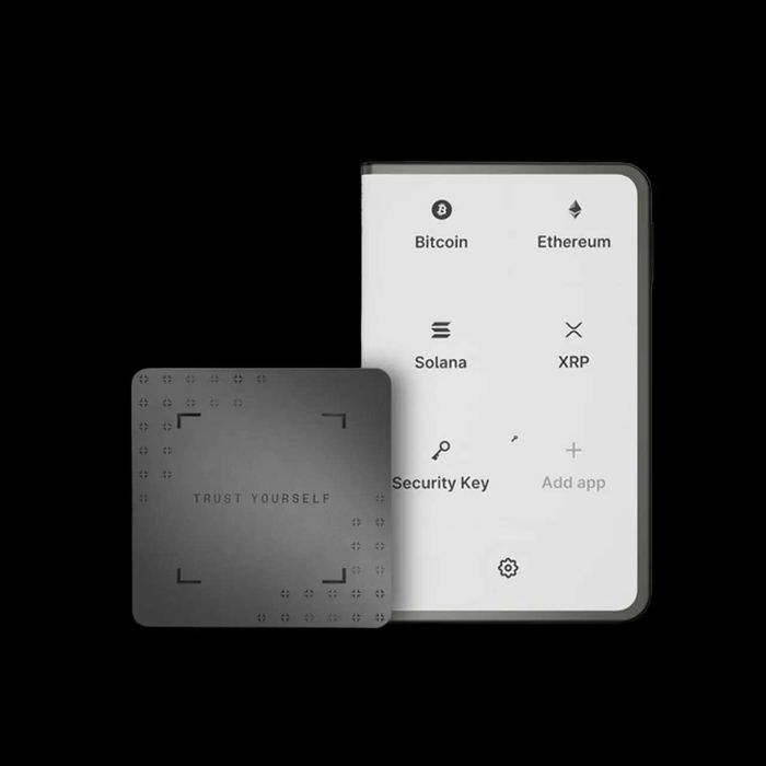 Апаратний криптогаманець Ledger Stax (Graphite) + Magnet Shell