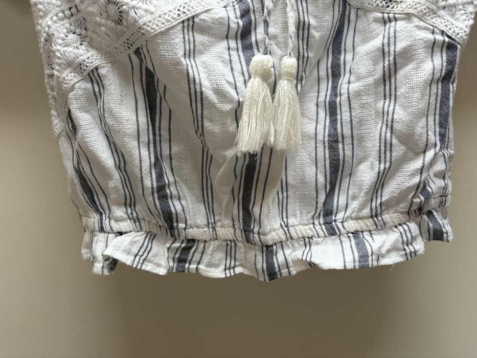 Camisola Bershka às riscas azul como nova