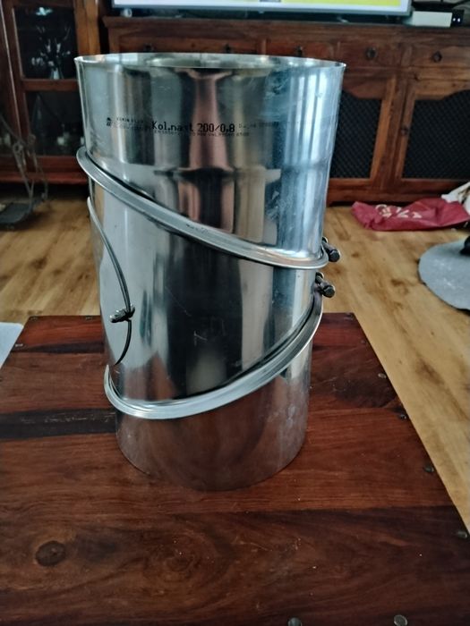 Kolano nastawne fi 200 nierdzewne