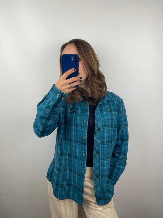 Жіноча байкова сорочка рубашка jack wolfskin