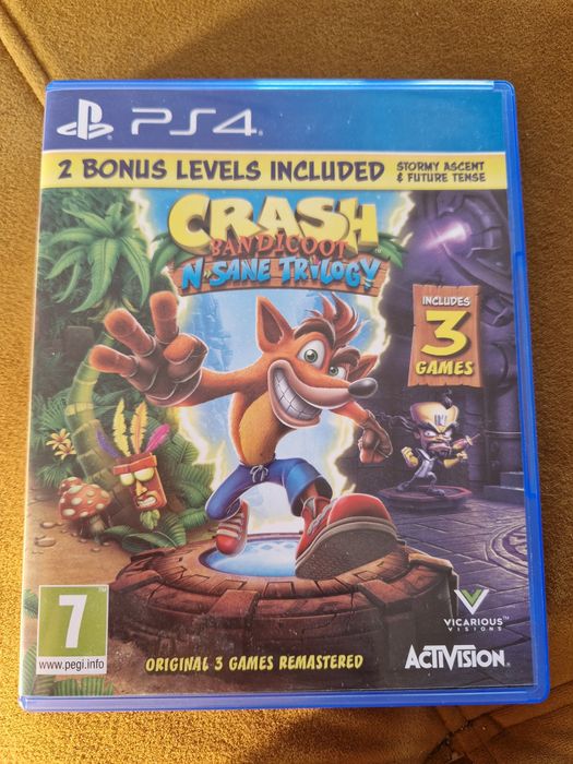 Gra Crash Bandicoot N Sane Trilogy 3 gry PS4 PS5 Playstation 4 5