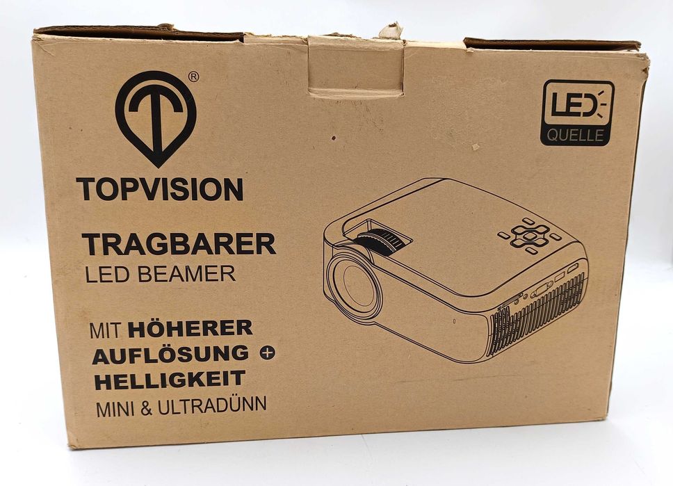 Projektor LED TopVision T23 HDMI/USB + Pilot – sprawny