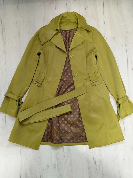 R. 36 zielony płaszcz wiosenny