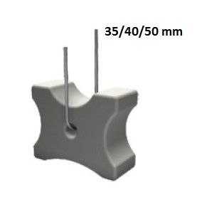 Podkładka betonowa FB z drutem kość 35/40/50 dystanse 250szt.