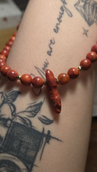 Naszyjnik, korale, koral naturalny