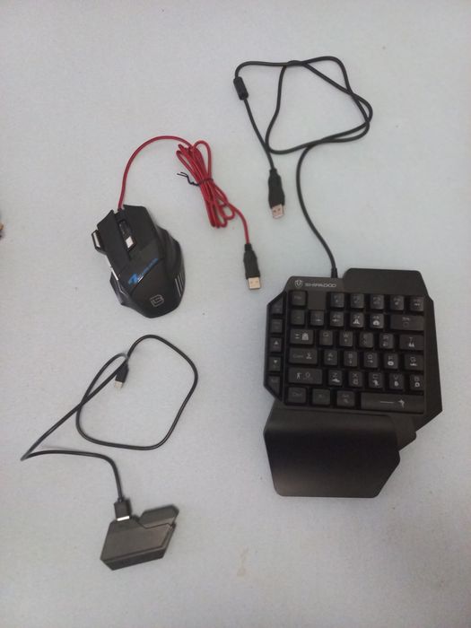 Мобільний ігровий Bluetooth адаптор з клавіатурою та мишкою