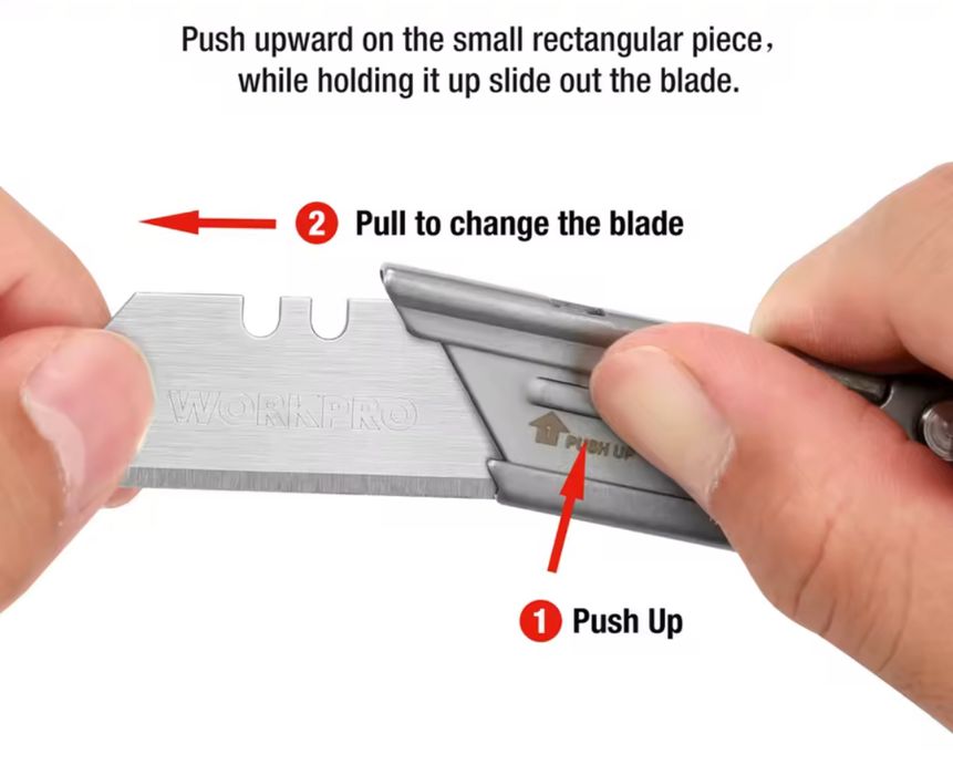 WORKPRO Ніж швидкозмінний Складной строительный нож