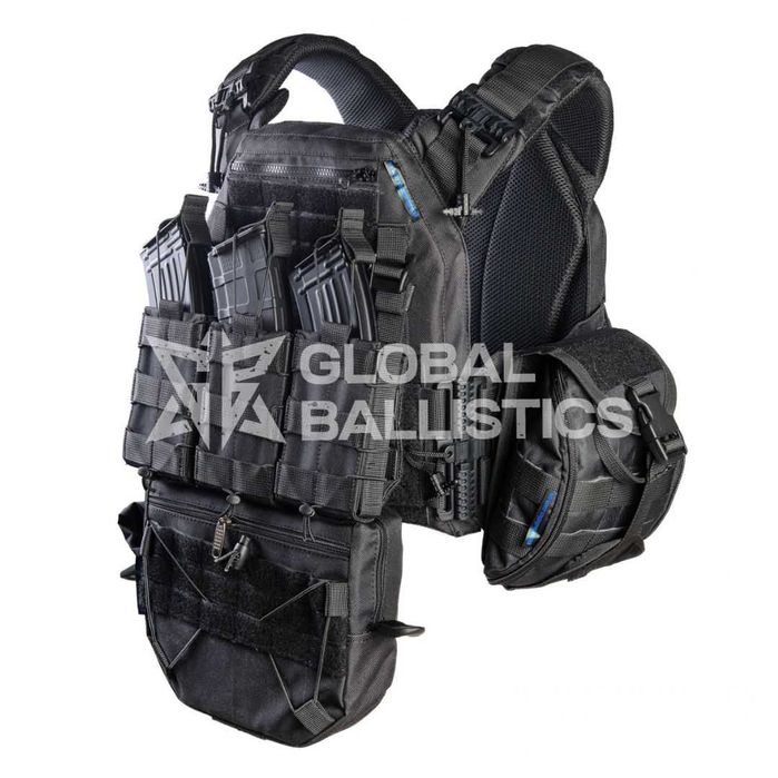 Плитоноска Warmor Gen.3 Max чорна в максимальній комплектації