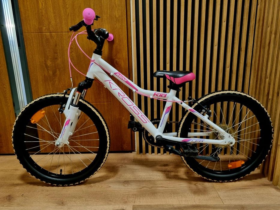 Kross Lea Mini Piękny Biało-Różowy Rower dziecięcy Koła 20 cali Świetny Stan!