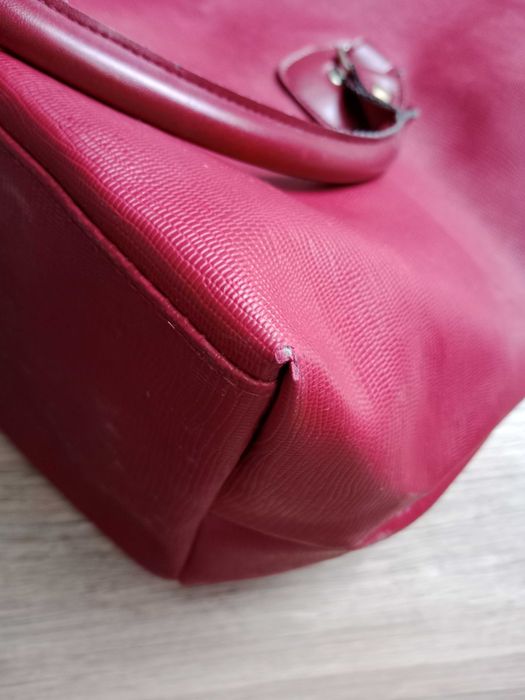 Duża torba torebka bordowa