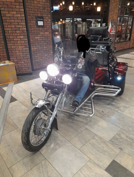 Trajka, trike, motocykl 3 kołowy boom family