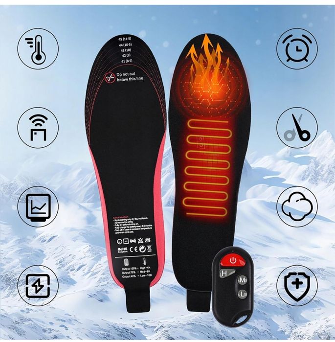 Podgrzewane wkładki do butów 40