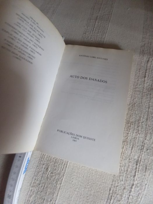António Lobo Antunes primeira edição