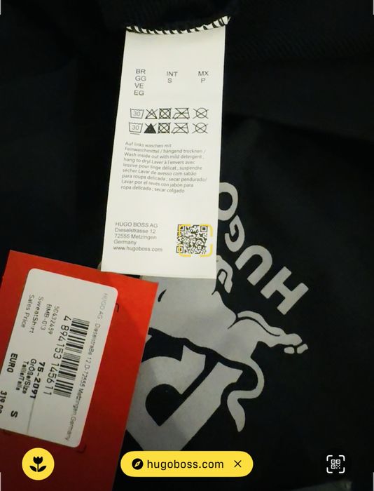 Hugo Boss Red Bull oversize bluza dresowa męska