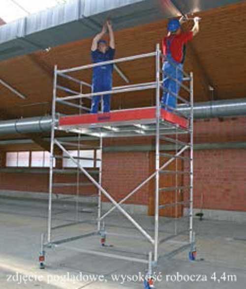 ADAMEK. Rusztowanie aluminiowe jezdne, przejezdne. WYNAJEM